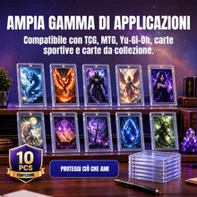 Carica l'immagine nel visualizzatore di Gallery, Wigearss 10 Pezzi 35PT Carte Cornici Acriliche Magnetiche Trasparente Protezione UV Custodie per Carte Magic, MTG, Sport