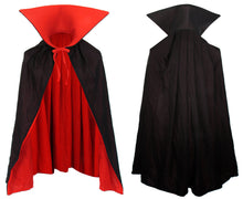 Carica l'immagine nel visualizzatore di Gallery, papapanda Vampiro Bambini Collo Alto Mantello Rosso Nero