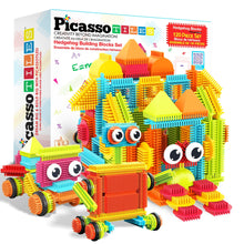 Carica l'immagine nel visualizzatore di Gallery, PicassoTiles 116 Pezzi Hedgehog, Blocchi STEM con Personaggi per Bambini 3+
