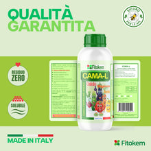 Carica l'immagine nel visualizzatore di Gallery, Fitokem CAMA-L Concime per Orto Liquido 1KG Concime per Piante da Frutto con Calcio, Magnesio e Azoto Fertilizzante Orto