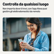 Carica l'immagine nel visualizzatore di Gallery, Amazon Basics Presa intelligente Wi-Fi smart plug, singola per interni (presa europea), compatibile solo con Alexa, bian