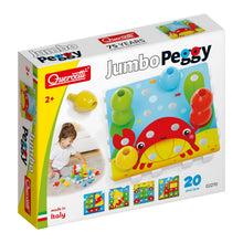 Carica l'immagine nel visualizzatore di Gallery, Quercetti Jumbo Peggy Mosaico Bambini, Giochi Bambini 2 Anni fino ai 5 Anni, Chiodini per Bambini 3 Anni, Costruzioni pe