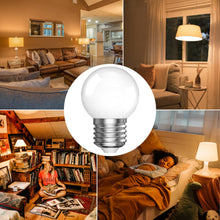 Carica l'immagine nel visualizzatore di Gallery, Lampadina E27 LED, 3W G45/P45 Lampadina LED a goccia Sostituzione 30W, angolo di illuminazione a 360° 3000K bianco caldo