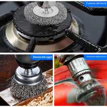 Carica l'immagine nel visualizzatore di Gallery, 9 Pezzi Spazzole per Trapano - Spazzola Acciaio con Codolo da 1/4 di Pollice(6 mm), Include Ruota, Tazza e Spazzola Tubo