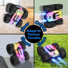 Carica l'immagine nel visualizzatore di Gallery, Macchina Telecomandata per Bambini, Rotazione a 360° con Luce LED 2.4GHZ 4WD RC Auto Telecomandata per Bambini 8-12 Anni RC Auto Giochi Interno All'Aperto Giardino Regalo Bambino Compleanno Giocattolo