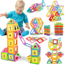 Carica l'immagine nel visualizzatore di Gallery, GLADTOP 52 Pezzi Costruzioni Magnetiche per Bambini, Giochi Bimbo 2 3 4 5 6 anni, Magneti Giocattoli Educativi Mattoncini