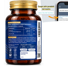 Carica l'immagine nel visualizzatore di Gallery, SALUSEI Magnesio Bisglicinato 1875 mg per Dose con Vitamina B6 – 375 mg di Magnesio Elementare (100% VNR) – Integratore 