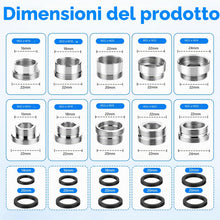 Carica l'immagine nel visualizzatore di Gallery, Zocipro 10Pcs Kit Adattatori per Rubinetto in Ottone, Adattatore Filettato