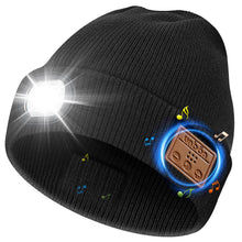Carica l'immagine nel visualizzatore di Gallery, UNBON Regalo Uomo, Regali Natale Originali, Idee Regalo Natale 2025, Regali Uomo papà per Lui Compleanno Anniversario Secret Santa, Gadget Tecnologici Utili, Cappello Berretto Bluetooth con Luce LED