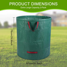 Carica l'immagine nel visualizzatore di Gallery, 3 Sacchi da Giardinaggio 272L, Borse per Rifiuti da Giardino in PP 150g/m²