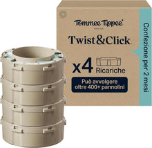 Carica l'immagine nel visualizzatore di Gallery, Tommee Tippee Ricariche originali per mangiapannolini Twist &amp; Click
