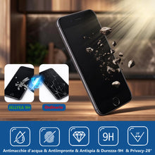 Carica l'immagine nel visualizzatore di Gallery, 3 Pezzi Pellicola Privacy Opaca per iPhone SE 3/2,iPhone 8/7 Vetro Antispia