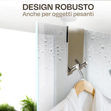 Carica l'immagine nel visualizzatore di Gallery, Praknu 2 Ganci Appendi Accappatoio Bagno – Box Doccia senza Forare Inox