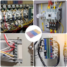 Carica l'immagine nel visualizzatore di Gallery, Newaner 480 pezzi 30 tipi connettori capicorda elettrici ferro con isolanti, forcella vanga anello connettore con scatol