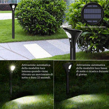 Carica l'immagine nel visualizzatore di Gallery, Luci Solari da Esterno Giardino con Sensore di Movimento, 2P