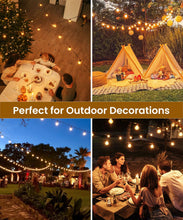 Carica l'immagine nel visualizzatore di Gallery, ZYRIVON Catene Luminose 20M/66FT, Luci da Esterno Giardino con 30+2 G40 LED, 2700K Bianco Caldo Luci Giardino, Impermeabile Luci Esterno Interno per Natale, Matrimonio, Festa, Giardino, Patio