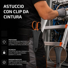 Carica l'immagine nel visualizzatore di Gallery, Forbici da Elettricista Professionali Acciaio Inox Titanio Spellafili