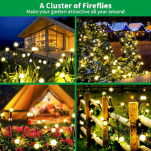 Carica l'immagine nel visualizzatore di Gallery, 4 Pezzi Luci Solari Esterno,10 LED Luci Solari Giardino Esterno,Lampade Solari Lucciole,Luce Solare Led Esterno per il Patio Giardino, Balcone - IP65 Impermeabile