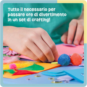 Smowo® Kit Lavoretti Creativi per Bambini - Grande Set di Bricolage con Scovolini e Materiale Vari, Ideale per Ragazze e Ragazzi