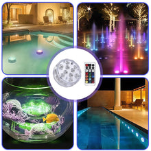 Carica l'immagine nel visualizzatore di Gallery, Illuminazione Subacquea Piscina Con Telecomando 4 Pezzi Luce Piscina RGB Con 16 Colori, Multicolore RGB Luci Piscina, Lu