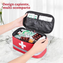 Carica l'immagine nel visualizzatore di Gallery, Romon Borsa Pronto Soccorso Viaggio, Impermeabile Kit di Pronto Soccorso Vuota, Alta capacità Borsa Medica Portatile Spo