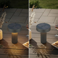 Carica l'immagine nel visualizzatore di Gallery, BRILONER - Poga lampada da tavolo senza fili, pannello solare, touch dimmer continuo, ip44, cavo usb-c, lampada solare d
