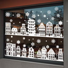 Carica l'immagine nel visualizzatore di Gallery, CHIHOLEN 137 immagini per finestre di Natale, bianco, decorazione natalizia con fiocchi di neve, autoadesive, per finestre riutilizzabili, in PVC su entrambi i lati