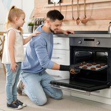 Carica l'immagine nel visualizzatore di Gallery, onlyfire Guanti da Barbecue, Guanti da Forno Resistenti al Calore Estremo di 800°C, Guanti da Forno in Silicone per Grigliare, Grigliare, Cuocere al Forno e Cucinare, Nero