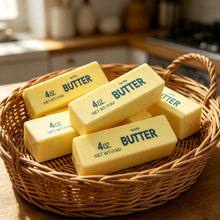 Carica l'immagine nel visualizzatore di Gallery, Giocattolo Butter Squishy, confezione da 6, giocattolo fidget realistico a forma di cibo, morbido giocattolo da schiacci