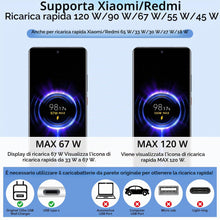 Carica l'immagine nel visualizzatore di Gallery, Amzpas 120W 6A Cavo USB Type-C 1M, Cavo USB C Ricarica Rapida per Xiaomi Redmi Note 14 13 12 11 11S 10S 11T 8 9 Pro; Xia