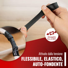 Carica l'immagine nel visualizzatore di Gallery, POPPSTAR Nastro isolante autoagglomerante universale, 5m x 19mm x 0,76mm, nero, 1 rotolo