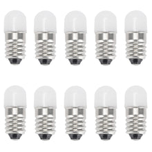 Carica l'immagine nel visualizzatore di Gallery, Lampadine LED E10 12V bianco freddo, 10 pezzi AC/DC E10 in miniatura, 0,5 Watt, 65 Lm (12 V, bianco freddo)