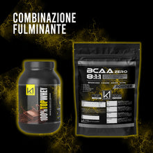 Carica l'immagine nel visualizzatore di Gallery, K1 NUTRITION - 100% Top Whey 2Kg - Proteine in Polvere con Creatina - Whey Protein - Proteine del Siero del Latte con Creatina, Taurina e Aminoacidi - Gusto Cioccolato