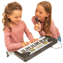 Carica l'immagine nel visualizzatore di Gallery, Bontempi | PlayKeys - Tastiera Giocattolo a 37 Tasti per Piccoli Musicisti con Passo Mini e Microfono, 425x160x50 mm