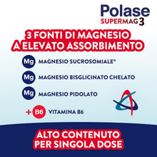 Carica l'immagine nel visualizzatore di Gallery, Polase SuperMag3 Integratore 3 Fonti di Magnesio ad Alto Assorbimento, 120g