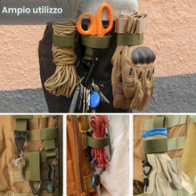 Carica l'immagine nel visualizzatore di Gallery, 2 Pezzi Porta Guanti Cinturone, Portaguanti Cinturone Fibbia, Nylon Guanto Supporto Clip per Guanti da Lavoro in Nylon, 