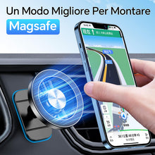 Carica l'immagine nel visualizzatore di Gallery, Porta Cellulare Auto con magsafe【20 Potente Magnetico 】Supproto Telefono Auto Magnetico【360° Rotazione】Porta Telefono AUto Per Il Cruscotto &amp; Presa d'Aria Automobile Compatibile con iPhone Smartphones