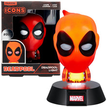 Carica l'immagine nel visualizzatore di Gallery, Luce Icona 3D Deadpool Merchandise Ufficiale Disney Marvel, Luce Notturna per Ufficio, Stanza di Gioco, Camera da Letto 