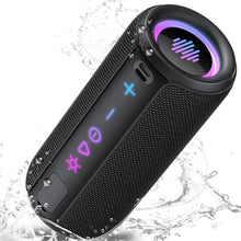 Carica l'immagine nel visualizzatore di Gallery, Cassa Bluetooth Portatile Potente 30W, Altoparlante Bluetooth 5.4 con Miglioramento Basso 3.0, IPX7 Speaker BluetoothAccoppiamento TWS, 30H di Autonomia con 8 Modalità RGB, Supporto Micro-Con, AUX, TF