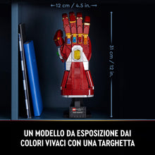 Carica l&#39;immagine nel visualizzatore di Gallery, LEGO Marvel Guanto dell&#39;Infinito di Iron Man, Idea Regalo per Adulti, Uomo o Donna Fan dei Supereroi, Modellino da Costruire con Gemme dell&#39;Infinito, Set Film Avengers: Endgame 76223