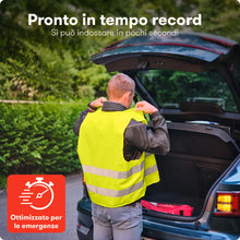 Carica l'immagine nel visualizzatore di Gallery, PURAHELP Set di 4 Gilet Alta Visibilità - Riflettenti Auto