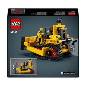 LEGO Technic Bulldozer da Cantiere, Giochi per Bambini, Bambine, Ragazzi e Ragazze da 7 Anni in su, Set con Veicolo Giocattolo da Costruire, Regalo per i Fan delle Costruzioni 42163