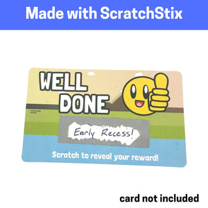 150 pezzi, Gratta e Vinci Personalizzato Adesivi, Scratch Sticker - 48 x 15mm, Grigio Rettangolo