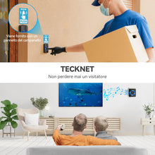 Carica l'immagine nel visualizzatore di Gallery, Campanelli Wireless, TeckNet Campanello Senza Fili Portatile Wireless Doorbell, 60 Suonerie, Indicatori LED, 400M Operat