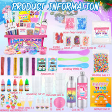 Carica l'immagine nel visualizzatore di Gallery, VIPNAJI Kit Slime Fluffy per Ragazze - Unicorn Slime Kit Completo per Fare Slime di Gelato, Fluffy, di Burro, Nuvola e Schiuma. Regalo per Bambina DIY, Fai da Te Fluffy Slime