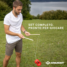 Carica l'immagine nel visualizzatore di Gallery, Schildkröt Diabolo, in Polietilene Rosso, Asta in Metallo, 2 Bastoncini in Legno, Include Cordino e Istruzioni, 970136