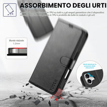 Carica l'immagine nel visualizzatore di Gallery, TUCCH Custodia Portafoglio per iPhone 17 6,3" 5G 2025, Nero