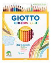 Carica l&#39;immagine nel visualizzatore di Gallery, Giotto Pastelli colorati Colors Smile - 24 pezzi