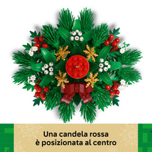 Carica l'immagine nel visualizzatore di Gallery, LEGO Decorazione da Tavolo Natalizia - Candela Rossa Giocattolo da Esposizione con Bacche, Stelle e Fogliame - Attività per la Famiglia - Regalo Natalizio per Bambine e Bambini da 12 Anni - 40743