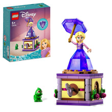 Carica l&#39;immagine nel visualizzatore di Gallery, LEGO Disney Princess Rapunzel Rotante, Giocattolo da Costruire con Mini Bambolina in Abito di Diamante e Pascal, Giochi per Bambine e Bambini da Collezione 43214